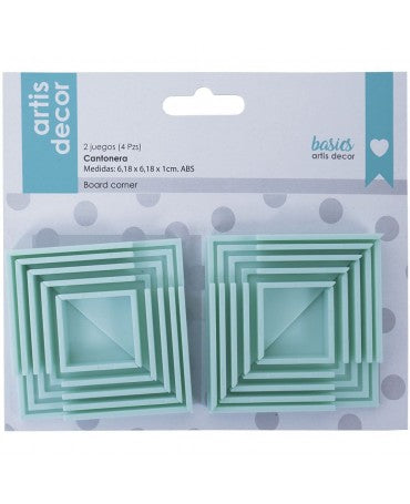 Encuadernación Esquineras Cartonaje ARTIS Kit 4ud 1