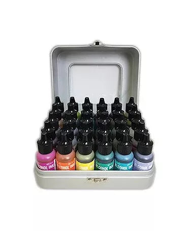 CAJA METÁLICA para tintas Ranger Alcohol Inks 2