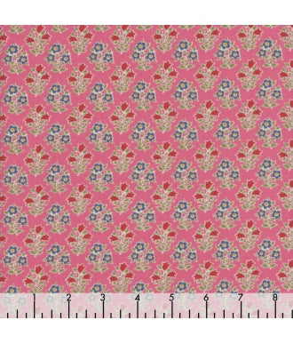 Tela Tilda Jubilee Farm Flowers Pink 1