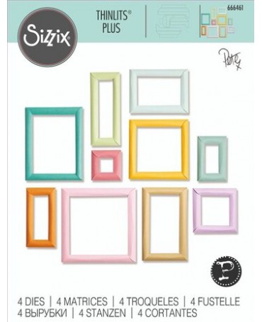 TROQUEL SIZZIX thinlits Plus Dimensional Multi-Frames (4 piezas) 1