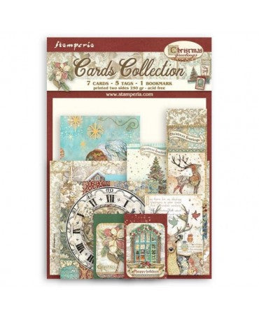 CARDS COLLECTION Stamperia Christmas Greetings 1