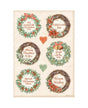 Papel arroz Stamperia A4 All Around Navidad 6 Guirnaldas 1