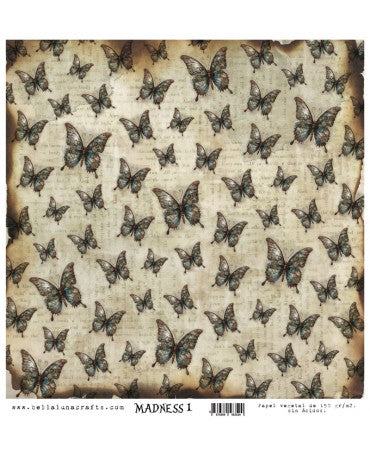 Papel Vellum BELLALUNA CRAFT 12"x12" Madness 1 1