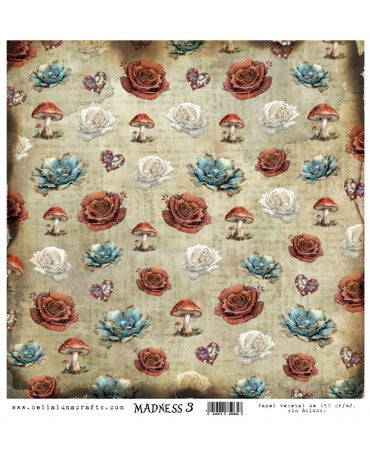 Vellum BELLALUNA CRAFT 12"x12" Madness 3 1