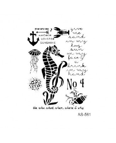 Stencils Cadence 21x30 AS561 CABALLITO DE MAR 1