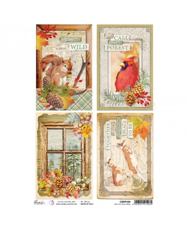 Papel Arroz CIAO BELLA A4 Into the wild cards 1