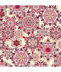 Tela Makower Enchanted Snow Crystal Metallic 027_R Red 1