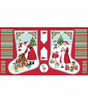 Panel Makower Christmas Wishes Stocking 1