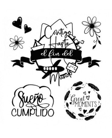 Silicona Stamperia JOHANNA RIVERO Contigo hasta el fin del mundo 1