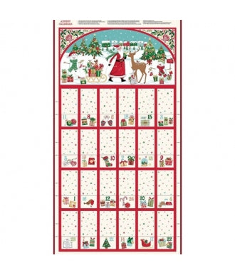Panel Makower Christmas Wishes Advent Calendar 1
