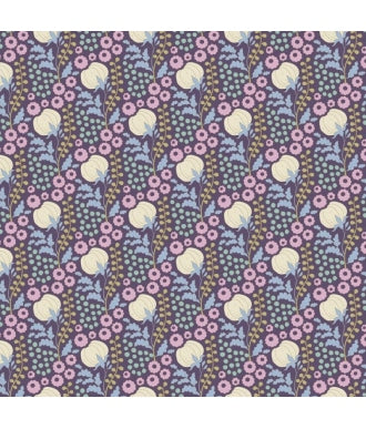 Tela Tilda Sanctuary Cottonfield Eggplant 1