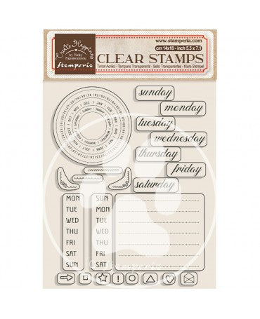 SELLO silicona STAMPERIA Create Happiness CHRISTMAS WEEKLY PLANNER 1