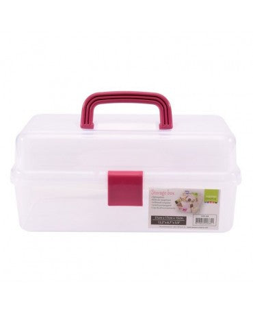 CAJA ALMACENAJE transparente con 3 niveles de apertura 1