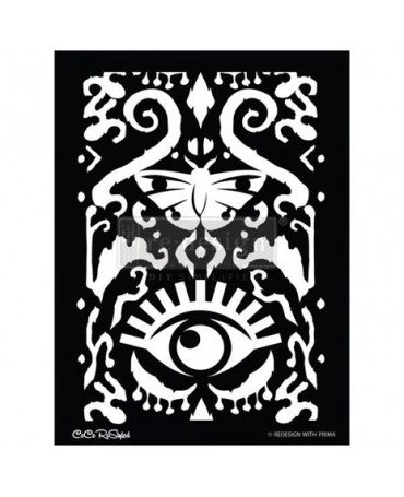 Stencil PRIMA 54,4x38,3cm All Seeing Ikat 1