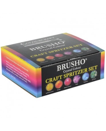 PIGMENTO Brusho Crystal Colors Craft Spritzer Set 6UD 1