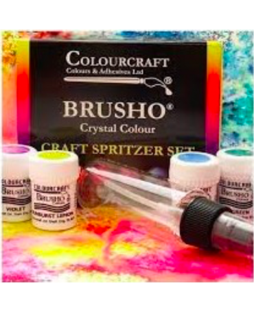 PIGMENTO Brusho Crystal Colors Craft Spritzer Set 6UD 2
