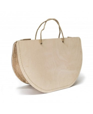 Madera bolso rafia 22x33x13 1