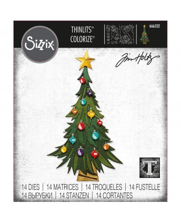 TROQUEL SIZZIX THINLITS DIE SET Tree Colorize 1