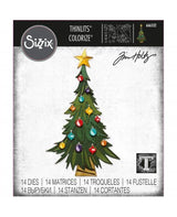 TROQUEL SIZZIX THINLITS DIE SET Tree Colorize 1