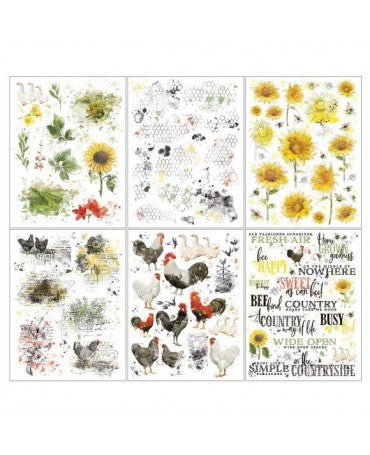 Transfer Rub On 49 MARKET Vintage Artistry Countryside 2