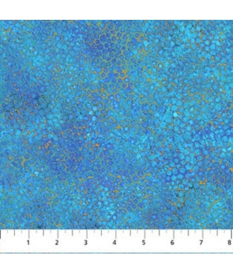 Tela Northcott Metallic Shimmer Ginkgo Garden 26858M-46 1