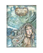 Papel arroz Stamperia A4 Songs of the Sea La Sirena 1