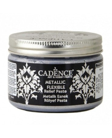 Pasta Relieve CADENCE FLEXIBLE Metálica SILVER 150ml 1