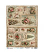 Papel Arroz Seda JAPONÉS SOFT A3 NAVIDAD ROSAS ROSAS 1