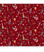Tela Henry Glass Fabrics Scandinavian Holiday 3451-88 Red/Multi 1