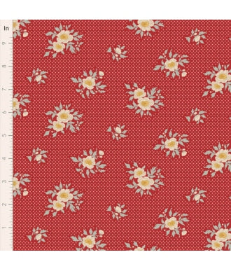 Tela Tilda Merry Little Christmas 100624 joy Red 1
