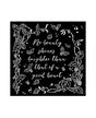 STENCIL STAMPERIA WOODLAND FRAME WITH LEAVES 18x18 cm 1