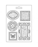Molde Stamperia A5 BLUE LAND y ROSELAND placas 1