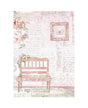 Papel arroz Stamperia A4 ROSELAND banco 1