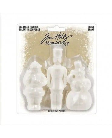 Tim Holtz Navidad 2023 Figuras rescatadas (3 pcs) LARGE 1