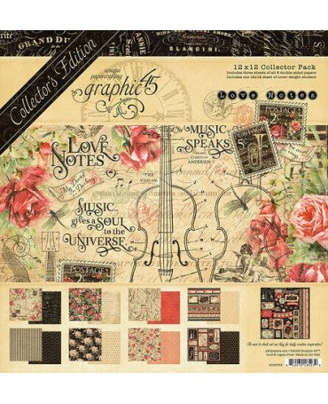Colección 30x30 GRAPHIC 45 Love Notes 1