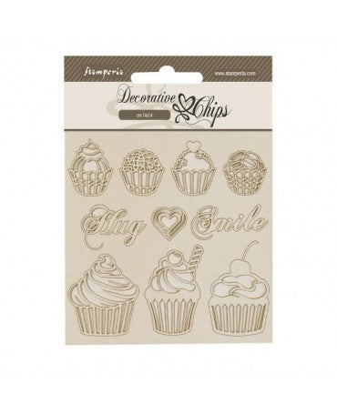 CHIPS Stamperia COFFEE AND CHOCOLATE SWEETY 1