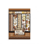 Washi Tape STAMPERIA 8 HOJAS A5 COFFEE AND CHOCOLATE 1