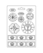Molde Stamperia A4 COFFEE AND CHOCOLATE RELOJES 1