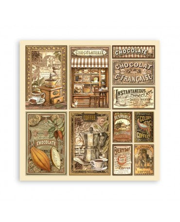 COLECCIÓN 20X20 STAMPERIA MAXI PAD Coffee and Chocolate 2