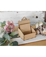 Madera Caja con 4 posavasos 2