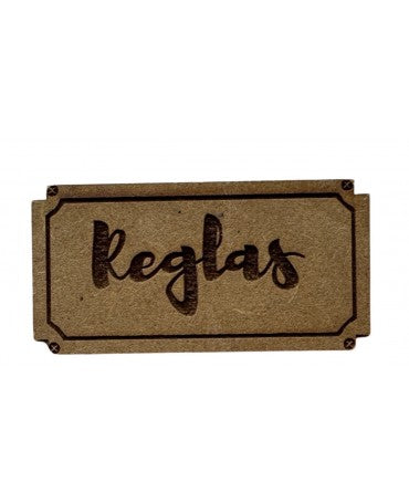MADERA SELLO BAJO RELIEVE 6-8CM REGLAS 1