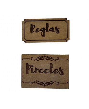 MADERA SELLO BAJO RELIEVE 6-8CM REGLAS 2