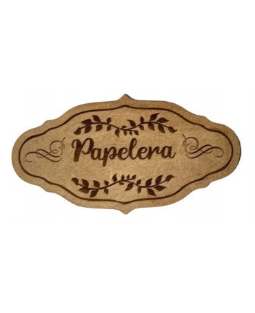 MADERA SELLO BAJO RELIEVE 10-12CM PAPELERA 1