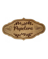 MADERA SELLO BAJO RELIEVE 10-12CM PAPELERA 1
