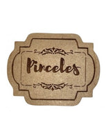 MADERA SELLO BAJO RELIEVE 10-12CM PINCELES 1