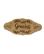 MADERA SELLO BAJO RELIEVE 10-12CM GRACIAS 1
