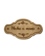 MADERA SELLO BAJO RELIEVE 10-12CM HECHO A MANO 1