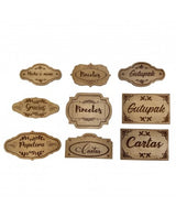 MADERA SELLO BAJO RELIEVE 10-12CM HECHO A MANO 2
