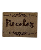 MADERA SELLO BAJO RELIEVE 6-8CM PINCELES 1
