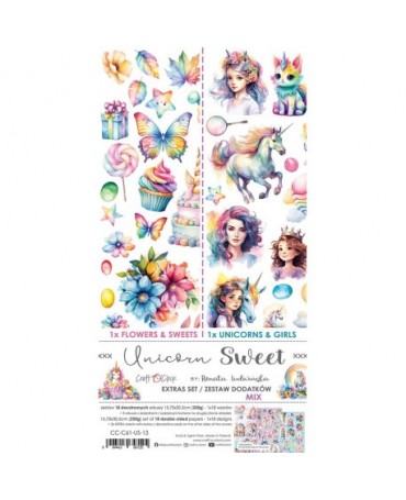 RECORTABLES CRAFT O´CLOCK Unicorn sweet MIX 1